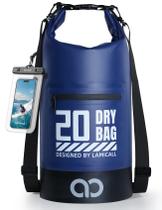 Mochila impermeável Lamicall Dry Bag 20L com capa de telefone 10L/20L