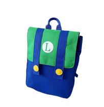 Mochila Impermeável Super Mario Bros Luigi P/ Criança Nylon