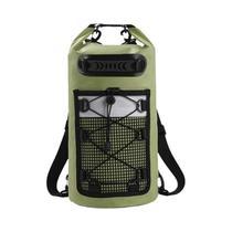 Mochila Impermeável Unissex De PVC Para Mergulho, Caiaque, Navegação E Surf Com Compressão E