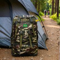 Mochila Impermeável Viagem Camping Acampamento Motoqueiro Mega Reforçada Material Premium Mochila Impermeável Viagem Camping Acampamento Motoqueiro Mega Reforçada Material Premium