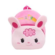 Mochila Infantil 3D Kawaii com Desenhos de Animais - Saco Escolar de Pelúcia para Meninas