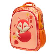 Mochila infantil 3d raposa 16