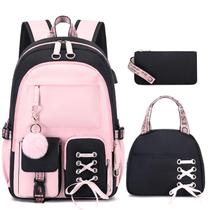 Mochila Infantil ACESAK Rosa com Lancheira e Estojo de Lápis Mochila Infantil ACESAK Rosa com Lancheira e Estojo de Lápis
