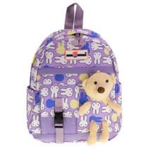 Mochila infantil arara dourada - ry66196