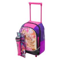 Mochila Infantil Barbie Rock P Creche Rodinha Bebê Escolinha