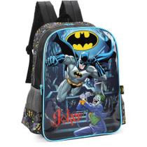 Mochila Infantil Batman G Preta 16 Polegadas