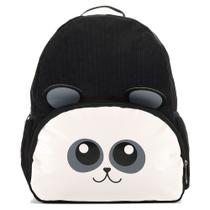 Mochila Infantil Bichimhos Em Veludo Panda - Yins
