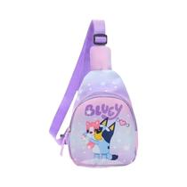Mochila Infantil Bluey Bingo Com Figura De Anime, Bolsa Escolar Mini Mensageiro, Bolsa De Lanche,