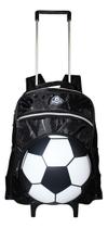 Mochila Infantil Bola De Futebol Alto Relevo 3d Rodinhas Eso