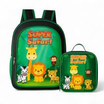 Mochila Infantil Bolsa Escolar Menino Juvenil Criança + Lancheira Térmica Masculina