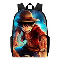 mochila infantil bolsa escolar one piece varias estampas desenhos animados