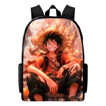 mochila infantil bolsa escolar one piece varias estampas desenhos animados