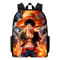 mochila infantil bolsa escolar one piece varias estampas desenhos animados