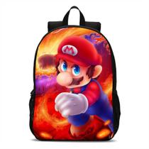 Mochila Infantil Bolsa Escolar Super Mario Volta As Aulas