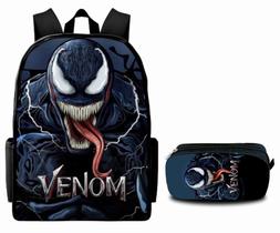 Mochila Infantil Bolsa Escolar Volta as Aulas Estampada com Estojo
