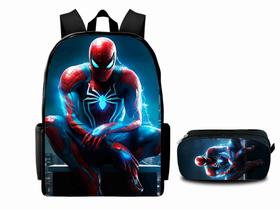Mochila Infantil Bolsa Escolar Volta as Aulas Estampada com Estojo