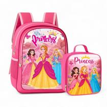 Mochila Infantil Bolsa Feminina Escolar + Lancheira Térmica Menina