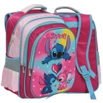 Mochila Infantil Bolsa Stitch Grande Passeio Aulas Viagem