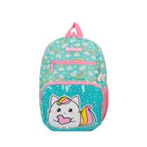 Mochila infantil Bolt Gato Verde Água