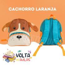 Mochila Infantil Cachorro Laranja com Alças