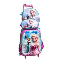 Mochila Infantil Carrinho Bolso Stitch Menina Rosa Importada