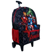 Mochila infantil Carrinho Rodinhas vingadores preto - Pietrix