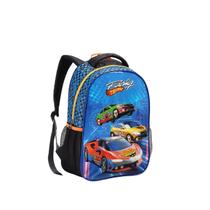 Mochila infantil carros bolsa escolar meninos espaçosa