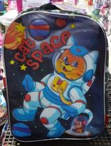 Mochila Infantil - Cat Space - 2 Lancheiras/Estojo/Garrafa