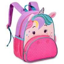 Mochila Infantil Clio Pets Creche Passeio Meninas Costa Desenho Unicórnio Arco-íris Mochila Infantil Clio Pets Creche Passeio Meninas Costa Desenho Unicórnio Arco-íris