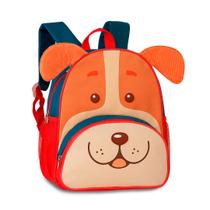 Mochila Infantil Clio Pets Meninos Masculina Bichinhos Zoo Cachorro