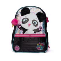 Mochila Infantil Clio Style Panda Preto/rosa Mochila Infantil Clio Style Panda Preto/rosa