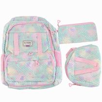 Mochila Infantil Com Estojo e Lancheira