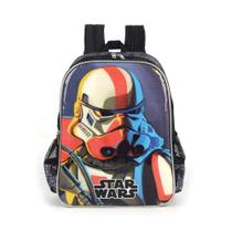 Mochila Infantil Com Roda M Luxcel Star Wars Preta - IS36741 Mochila Infantil Com Roda M Luxcel Star Wars Preta - IS36741