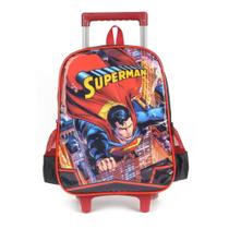Mochila Infantil Com Roda M Luxcel Superman Vermelha - IC37002