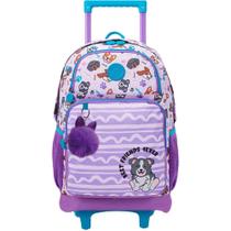 Mochila Infantil com Rodinha College DOGS - 16 Polegadas