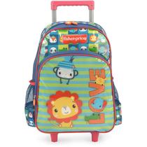 Mochila infantil com rodinha fisher-price gd vm luxcel