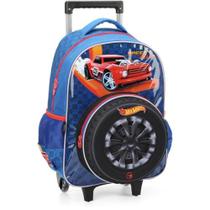 Mochila Infantil Com Rodinha Hot Wheels G Azul Mochila Infantil Com Rodinha Hot Wheels G Azul