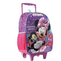 MOCHILA INFANTIL COM RODINHA MINNIE X1 XERYUS 11400 Roxo