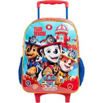 Mochila Infantil com Rodinha Patrulha Canina Fire Rescue GR