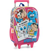 Mochila Infantil com Rodinha Turma da Mônica G Rosa Mochila Infantil com Rodinha Turma da Mônica G Rosa