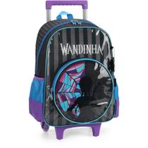 Mochila infantil com rodinha wandinha g preta