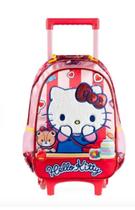 Mochila Infantil com Rodinha, Xeryus, Hello Kitty co pelinho