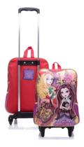 Mochila Infantil com Rodinhas + lancheira Sestini - Ever After High