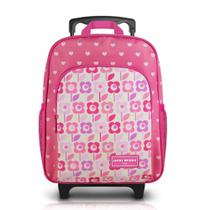 Mochila Infantil com Rodinhas Sapeka Jacki Design - P Rosa Flor Mochila Infantil com Rodinhas Sapeka Jacki Design - P Rosa Flor