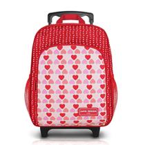 Mochila Infantil com Rodinhas Sapeka Jacki Design - P Vermelho