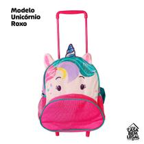 Mochila Infantil Com Rodinhas Unicórnio