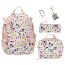 Mochila Infantil Combo Bioworld Princesas Disney Adaptativa 16" Mochila Infantil Combo Bioworld Princesas Disney Adaptativa 16"
