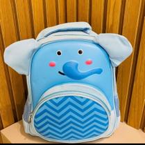 Mochila infantil cor azul tema elefante