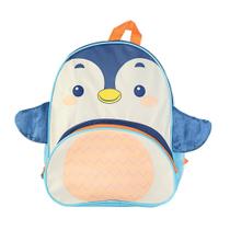 Mochila Infantil Costas Animais Clio Pets Mochilinha Pinguim Azul