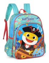 Mochila Infantil Costas Escolar Boneco Pirata Baby Shark G